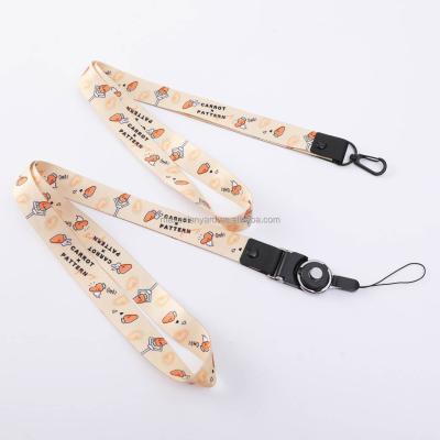 China Unique Phone Printed Full Color Lanyard Neck Strap Polyester from Hang Factory Direct High Quality for sale