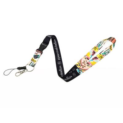 China Cell Phones Dye Colorful Sublimation Lanyards Polyester Cell Phone Lanyards Accessories for sale