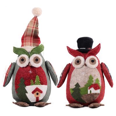 China Handmade Animal Owl SJ0211 Decoration Kids Christmas Doll Like Real Wool Indoor for sale