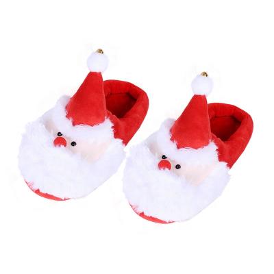 China Wholesale SJ0269 Style Santa Claus Christmas Decorating Plush Bedroom Long Red Santa Claus Slipper for sale