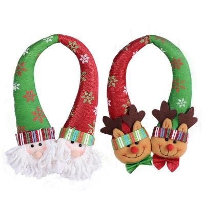 China BSCI SJ0235 Modern Popular Snowman Cloth Home Door Christmas Hanger Ornament Plush With Lanyard for sale