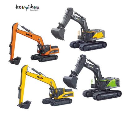 China 2022 Huina juguetes 1:50 Scale Metal Long Arm Auto Excavator Toy Remote Construction Model Control RC Excavator for sale