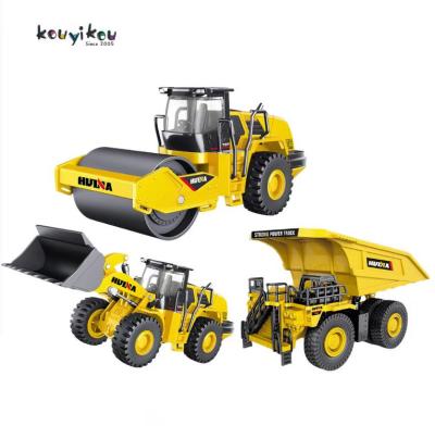 China KYK Huina Auto Return Hot Product Die Cast Static Model Toys Vehicle Alloy Excavator Engineering Loader Truck Simulation for sale