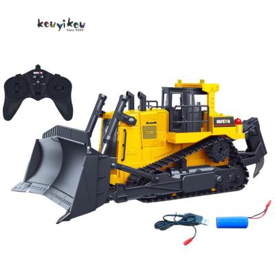 China Follow Me New 2022 Toys 1554 1/16 Scale KYK Simulation RC Vehicle Machine Engineering Bulldozer Rc Truck Car for sale