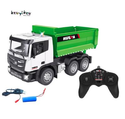 China Auto Return KYK New Huina 2022 1556 Remote Control 1/18 Scale RC Dump Truck Construction RC Car Children Play for sale