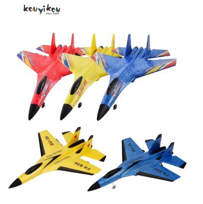 China New PPE toy KYK glider foam air rc toy rc plane 2023 radio remote control flying rc plane su 35 planes auto return model for sale