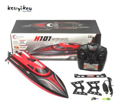 China Hot Selling KYK 2.4G Auto Return 180 Degree Flip H101 RC High Speed ​​Racing Electric Remote Control Boat Outdoor Toy for sale