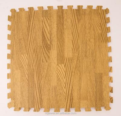 China Eva Foam Soft Wood Effect Washable Interlocking Laminate Floor Mat Kids Foam Floor Mat 2/5