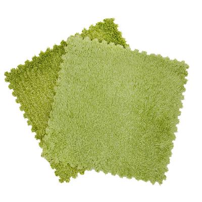 China Washable high quality thick soft plush bedroom carpet puzzle mat tatami play mat for sale