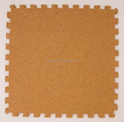 China Anti-bacteria Granule Cork Puzzle Mat Floor Interlocking Mat for sale