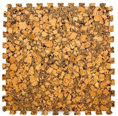 China 2016 HOT SALE anti-slip EVA CORK MAT Eva cork puzzle interlocking mat for sale