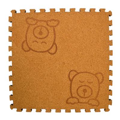 China Toy Customized 30*30 45*45 Eva Educational Mat Jigsaw Puzzle Mat Decorative Baby Cork Play Mat for sale