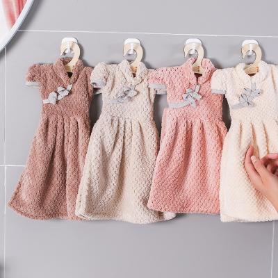 China Absorbent Hand Towel Robe Kitchen and Bathroom Hand-Drying Towels Kids Safe Children's Towels Cute Soft Cleaning Cloth Quick-Drying Small for sale