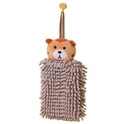 China High Quality Child Safe Chenille Noodle Animal Main Hand Towels For Child for sale