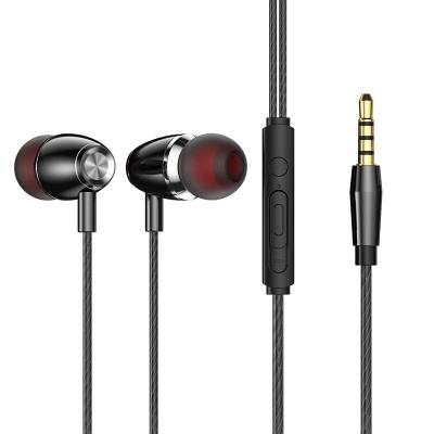 China Sustainable Earphones Wired in Ear Headphones with Tangle-Free Cord Noise Isolating Deep Bass Case Ear Buds 3.5 mm Jack Plug for sale