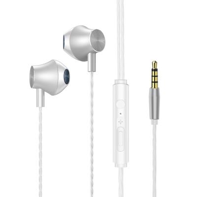 China Sustainable Wholesale Earbuds Wired in Ear Headphones with Tangle-Free Cord Noise Isolating Earphones Deep Bass Case Ear Buds 3.5 mm Jack Pl for sale