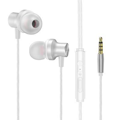 China Sustainable Earphone Wholesale Wired in Ear Headphones with Tangle-Free Cord Noise Isolating Earphones Deep Bass Case Ear Buds 3.5 mm Jack P for sale