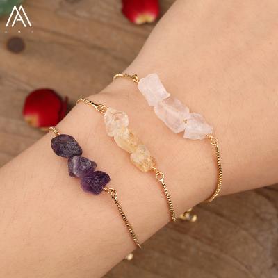 China CLASSIC Trendy Bracelet Chip Beads Healing Crystals Quartz Adjustable Bracelets, Hand Chain Fashion Gift for sale