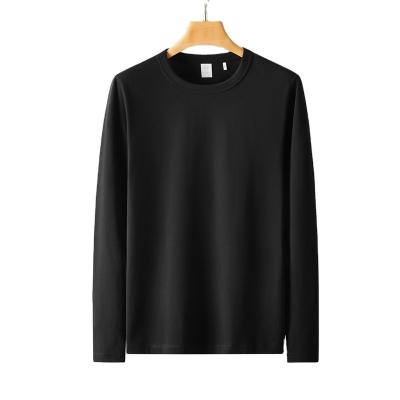 China Customized Compressed Color High Quality Man Long Sleeve T Shirt 100% Cotton For Men for sale