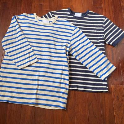 China 2021 New Fashion Style Girls Knitwear Women Girls Knitwear Striped QUICK DRY T-Shirt for sale