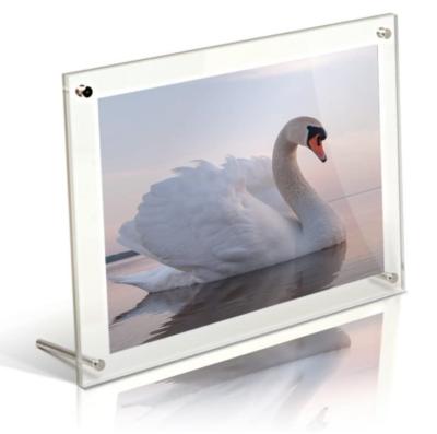 China Environment Friendly Free Standing A4 Acrylic Sign Holder for sale