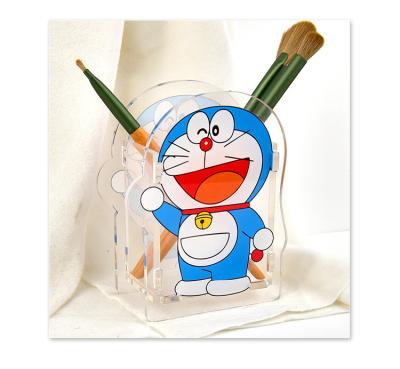 China Custom Creative Environmentally Friendly Acrylic Pen Holder Desktop Cute Storage Box for sale