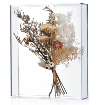 China Environmental Friendly Acrylic Wall Mount 8x10 Shade Box Frame for sale