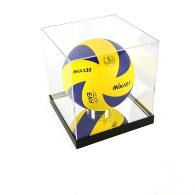 China Show Custom Clear Acrylic Soccer Ball Showcase Basketball Showcase Baseball Display Case for sale