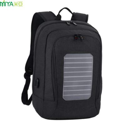 China With Solar Power Custom Waterproof Backpack Laptop Bag Travel USB Charging Left Bag For Outdoor for sale