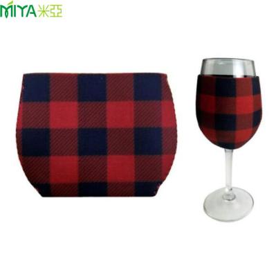 China Glass Waterproof Cooler Wine Cooler Neoprene Wine Goblet Sleeve Holders for sale