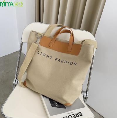 China 2021 Eco Friendly Customized Eco Friendly Foldable Reusable Large Canvas Tote Shopping Bag With Logo for sale