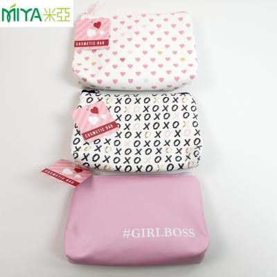 China Lady New Fashion PU Maiden Leather Cosmetic Bags for sale