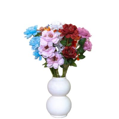 China Europe DU-029 Wholesale artificial high quality 3-heads snow lotus  for decoration for sale