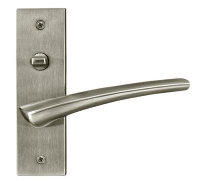 China Interior Door Lock Customized Modern Handle With Lock Privacy Brushed Handle Aluminum Mortise Lockset for sale