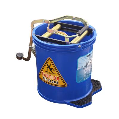 China Viable My Wringer Clean Bucket Plastic Mop 16L Bucket With Wheels Made In China for sale