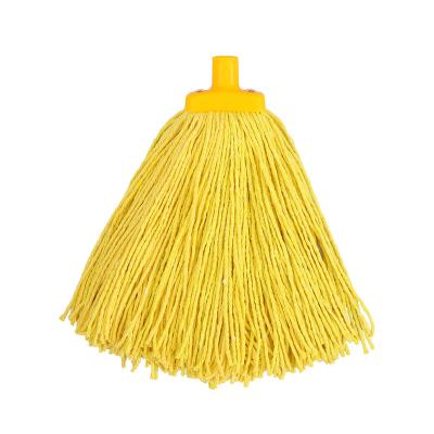 China Myclean 400g cotton sustainable mop head natural white red yellow blue green cotton mop head for sale