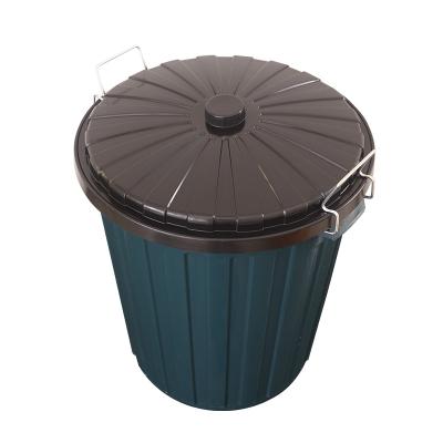 China MC12055 sustainable MADE IN CHINA 55L plastic garbage bin with lid for sale