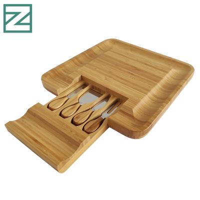 China Professional Disposable Wholesale Bamboo Cheese Board Set From China Manufacturer for sale