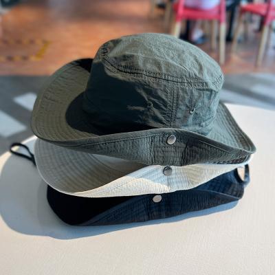 China LIANSHOU Factory Outdoor Quick-Dry Hiking Men's Bucket Hat Travel Casual Camping And Summer Sun Protection Shading Women's Hat for sale