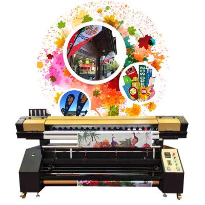 China Advertising And Textile Most Popular Print Head i3200 4720 2.5M Flag Dye-sublimation Printer On Polyester Fabric for sale