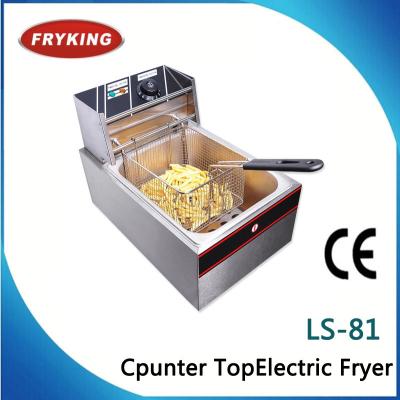 China Temperature Controller Stainless Steel 304 General Electric Imported Commercial Deep Fryer LS-81 for sale