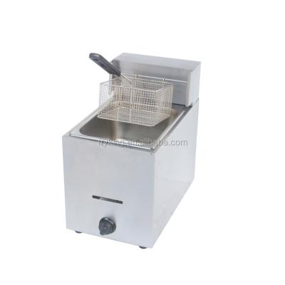 China Commercial Restaurant Gas Fryer With Single Tank for sale