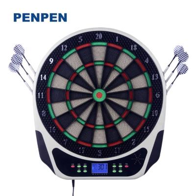 China Professional LCD Display Dart Game Machine Electronic Dart Board with 6 Darts 24 Extra Tricks B02C for sale