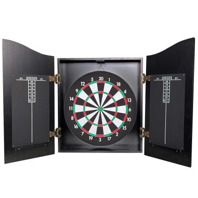 China Customized WALL MOUNTED Indoor Game Paper Target With Wooden Wall Protector Cabinet for sale