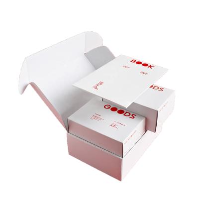 China Recyclable Recyclable White Corrugated Mailer Boxes With Custom Inner Packaging Box And Paper Card for sale