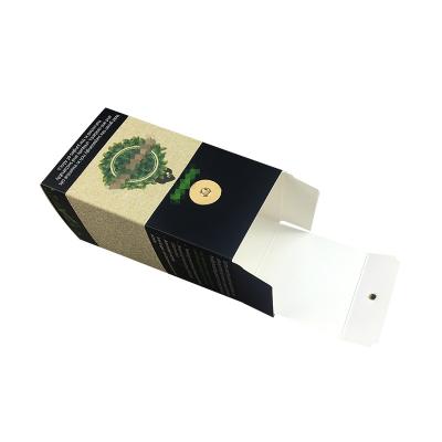 China Customized Colored Gold Foil Recyclable Logo Tea Packaging Recyclable Cardboard for sale