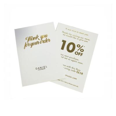 China Europe Europe High Quality Luxury Gold Foil Custom Stamping Thank You Paper Card Wedding Invitation Card for sale