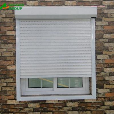 China Modern Heat Insulation PU Foam Inside Aluminum Curtain European Style Electric Roller Drive for sale