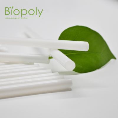 China Home Hotel Restaurant 100% Biodegradable and Compostable White Corn PLA Straw 8*210mm Straight Bubble Tea for sale