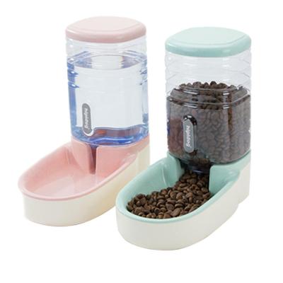 China 2021 Viable Feeder Automatic Pet Water Feeder Water Feeder Pet Hotsale Bowl Combination Combination Food Storage Bucket for sale